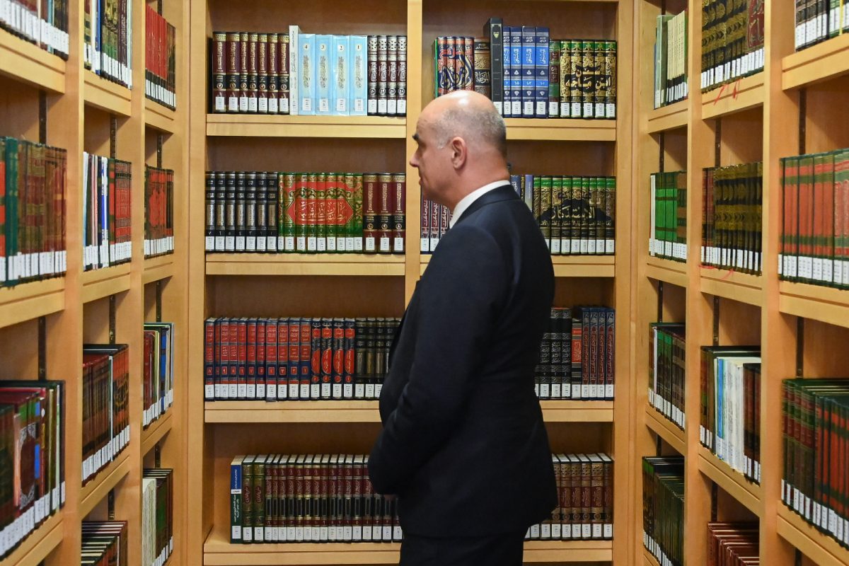 The President of the Swiss Confederation visits the Sultan Qaboos Grand Mosque