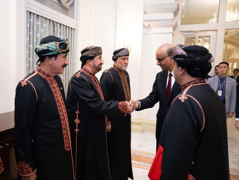 In honor of His Majesty the Sultan, the Singaporean President holds a dinner