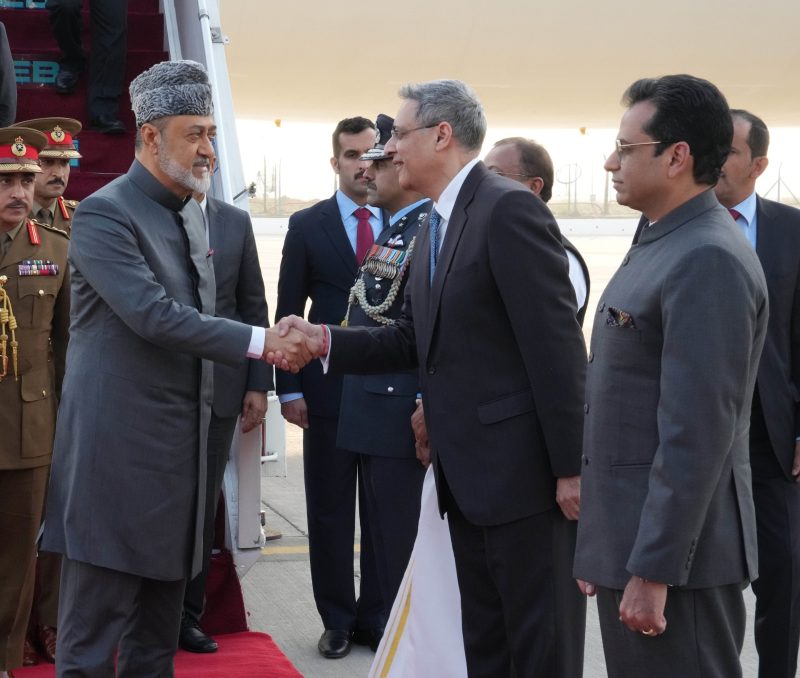 His Majesty Sultan Haitham bin Tariq arrives in the Republic of India