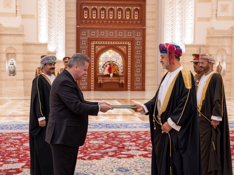 His Majesty receives Brazilian Ambassador credentials