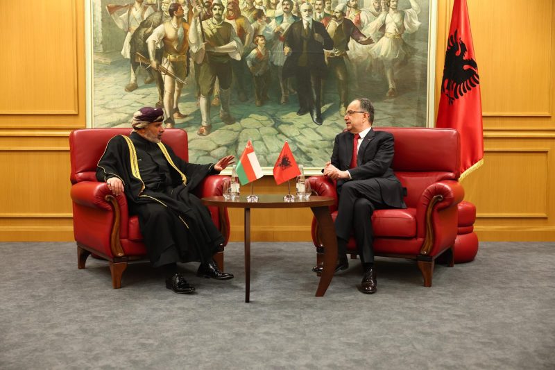 The Ambassador of the Sultanate of Oman presents his credentials to the Albanian President