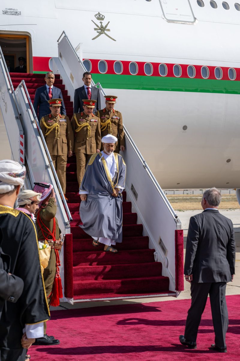 His Majesty arrives in Jordan