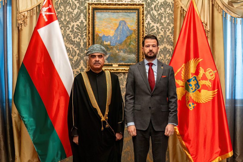 Montenegro: The Ambassador of the Sultanate of Oman presents his credentials as a non-resident ambassador to Montenegro