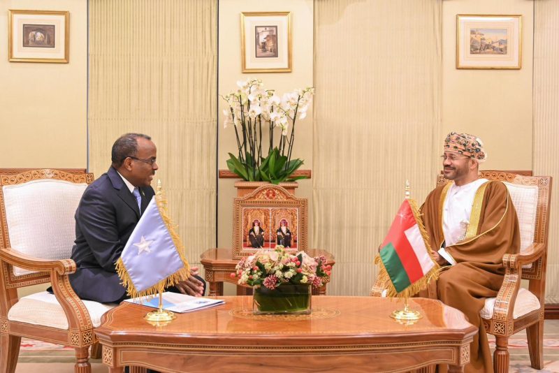 His Majesty the Sultan receives a written message from His Excellency the President of Somalia