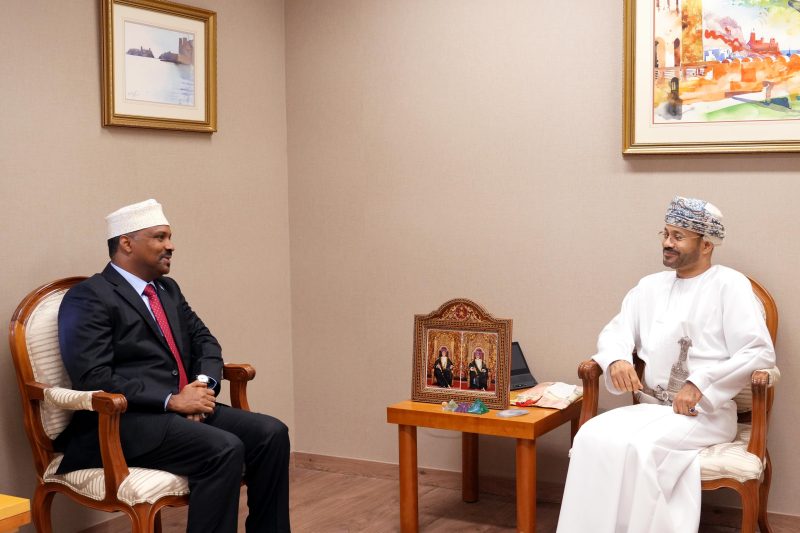 The Minister welcomed the Ambassador wishing him success in work duties and for further development of relations between Oman and Somalia.