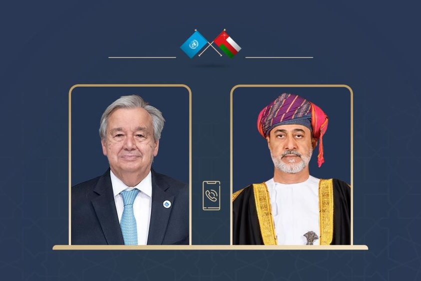 Sultan-Haitham-phone-call-with-UN-Secretary-General