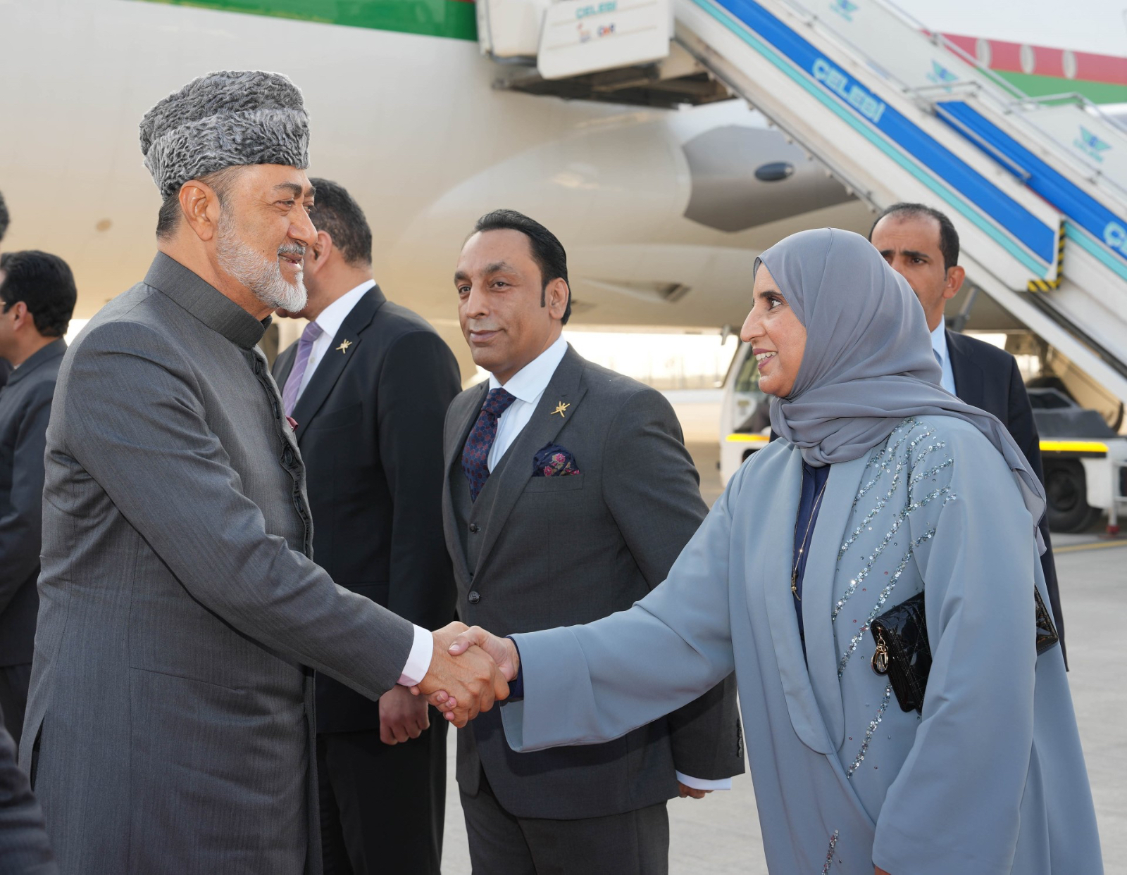 His Majesty Sultan Haitham bin Tariq arrives in the Republic of India