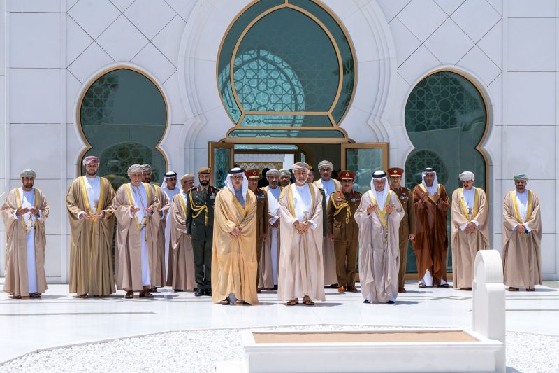 His Majesty the Sultan visits the Sheikh Zayed Grand Mosque in Abu Dhabi