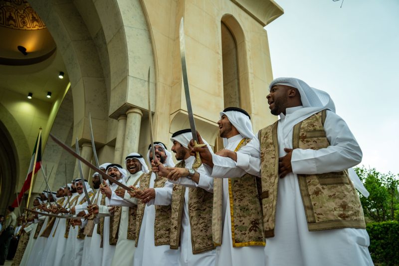 His Majesty the Sultan arrives in the State of Kuwait