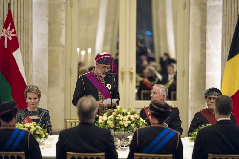 Official dinner held in Belgium in honour of His Majesty