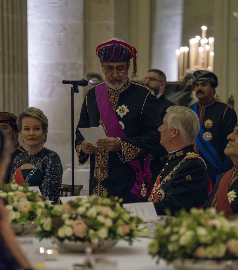 Official dinner held in Belgium in honour of His Majesty