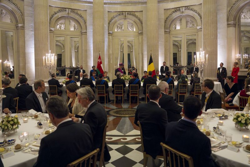 Official dinner held in Belgium in honour of His Majesty