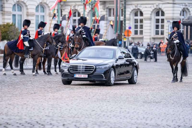 Official reception for His Majesty in Belgium 