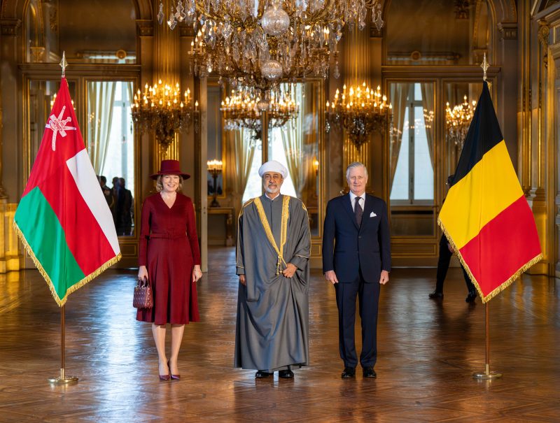 Official reception ceremony for His Majesty in Belgium