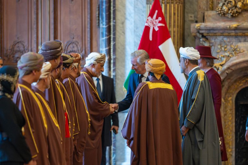 Official reception ceremony for His Majesty in Belgium