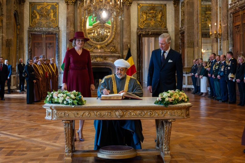 Official reception ceremony for His Majesty in Belgium