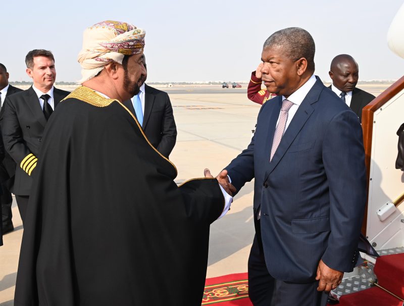 President of Angola arrives in Oman