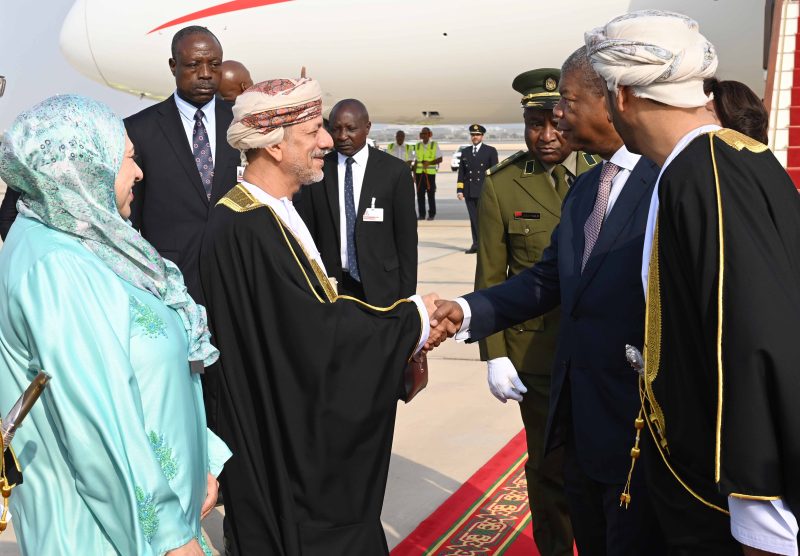 President of Angola arrives in Oman