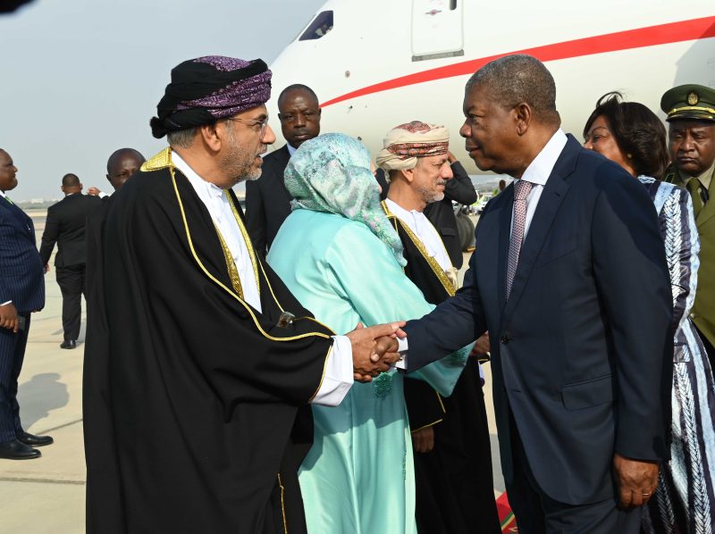 President of Angola arrives in Oman