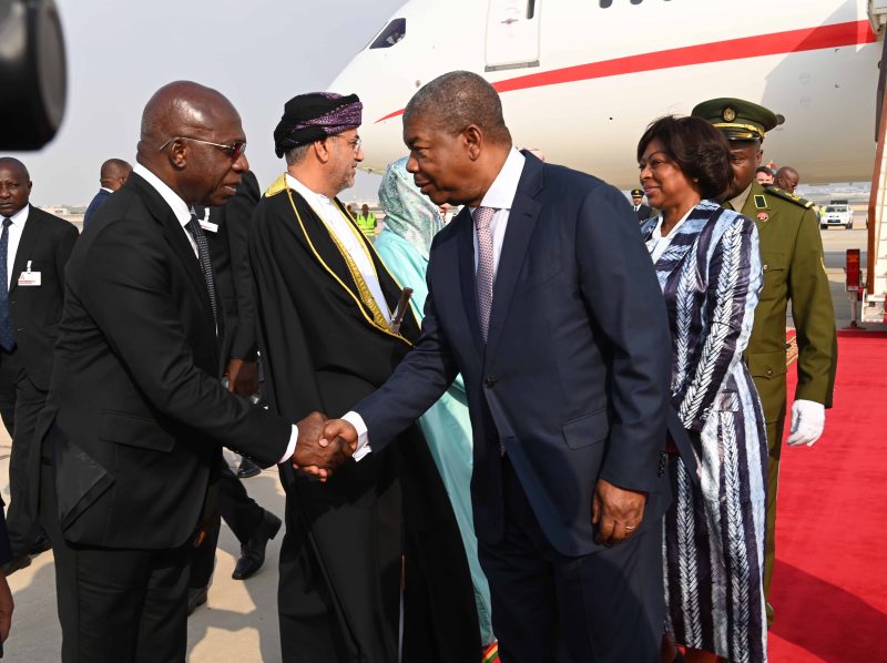 President of Angola arrives in Oman