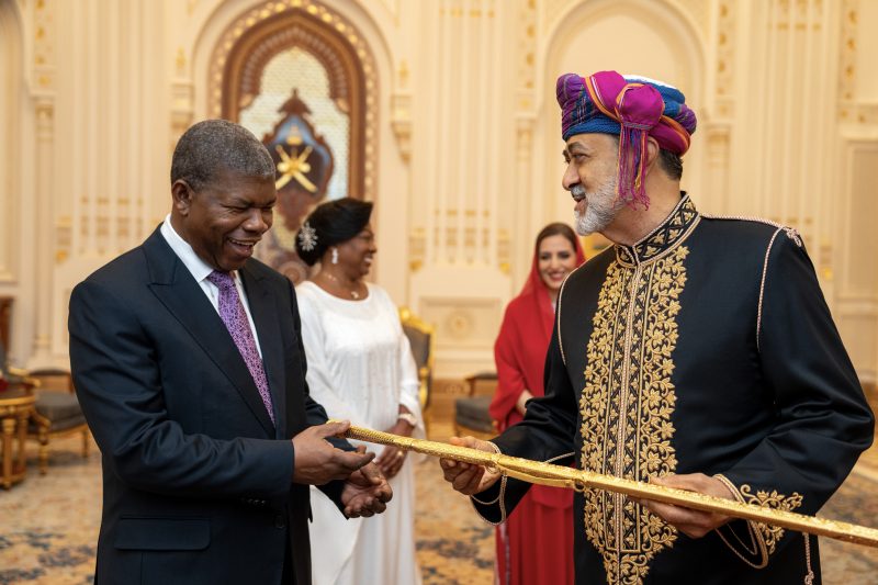 His Majesty hosts dinner in honour of Angolan President