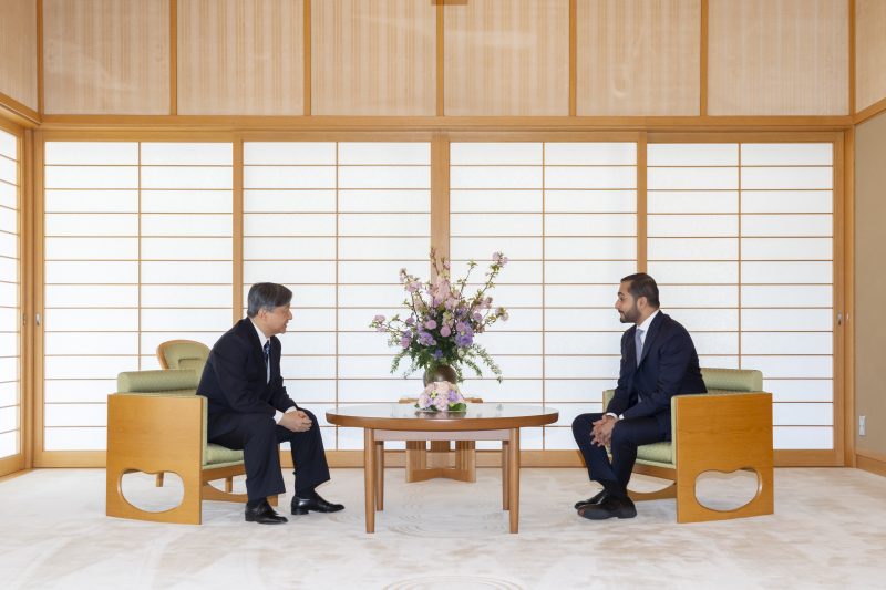 Japan's Emperor receives His Highness Sayyid Theyazin bin Haitham