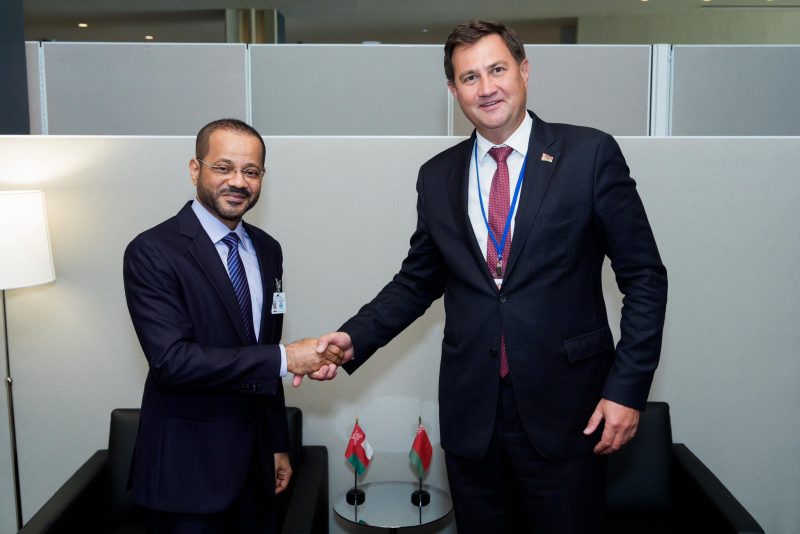 معالي السيد وزير الخارجية يلتقي وزير خارجية بيلاروسيا