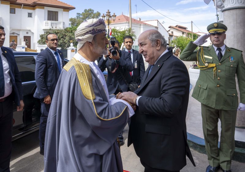 Formal reception ceremony for His Majesty at the Algerian Presidential palace