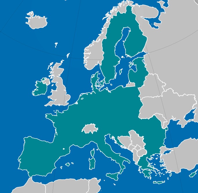 Map of European Union Countries