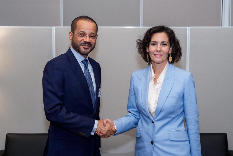 معالي السيد وزير الخارجية يلتقي مفوضة الاتحاد الأوروبي للمساواة في نيويورك