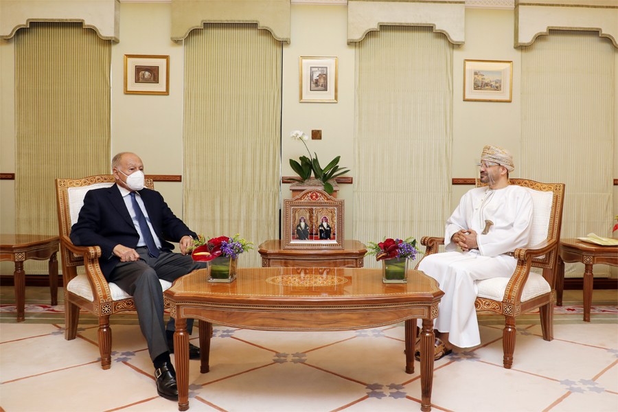 Foreign-Minister-receives-Secretary-General-League-Arab-States