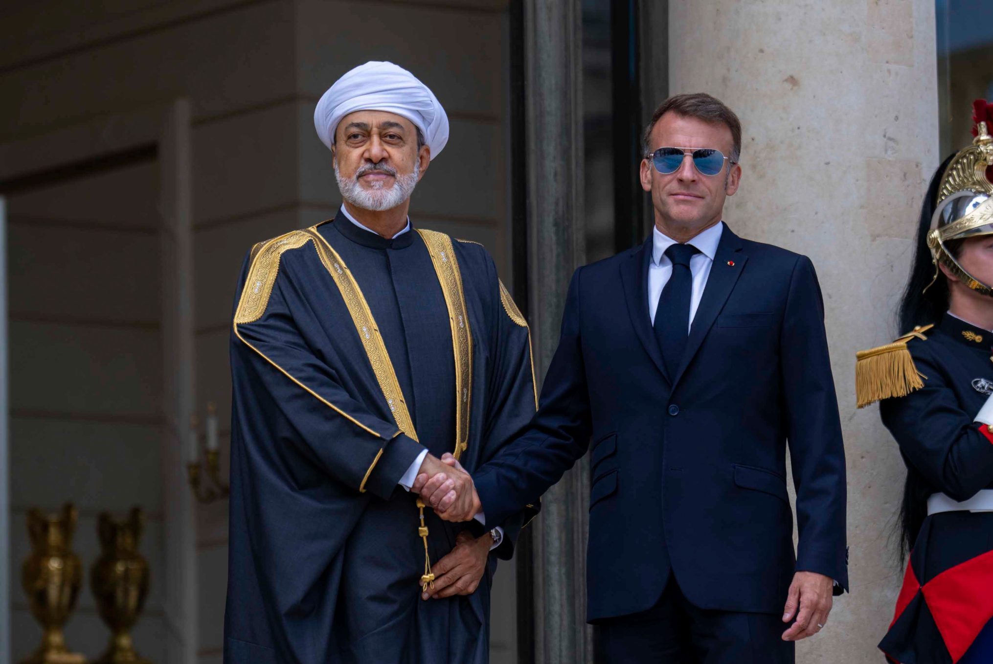 French President receives His Majesty