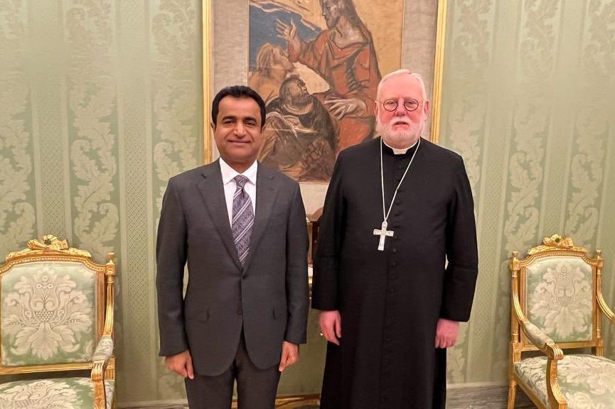 Vatican: His Excellency the Ambassador meets with His Excellency the Minister of International Relations and International Organizations