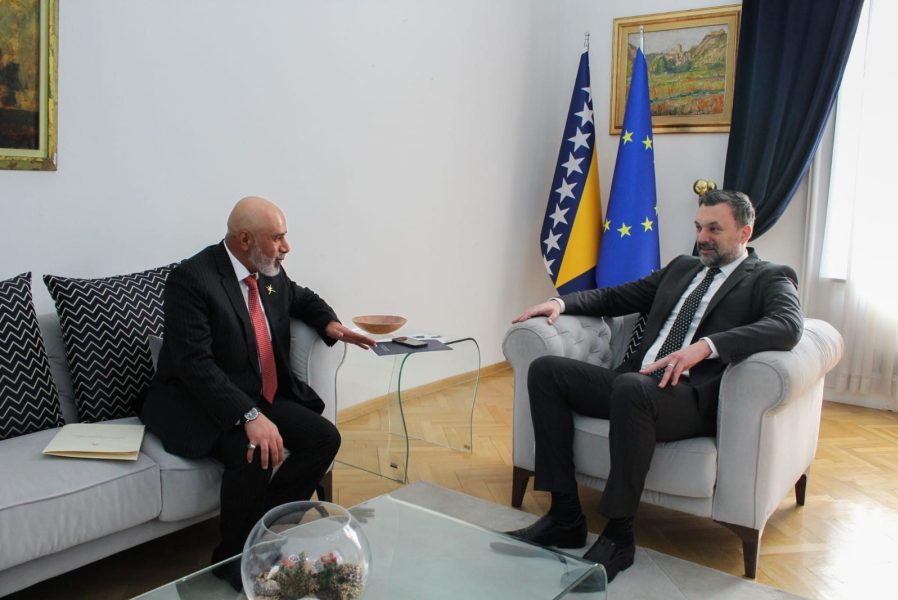 Bosnia and Herzegovina: The Ambassador of Oman accredited to the Republic of Italy meets with the Bosnian Foreign Minister