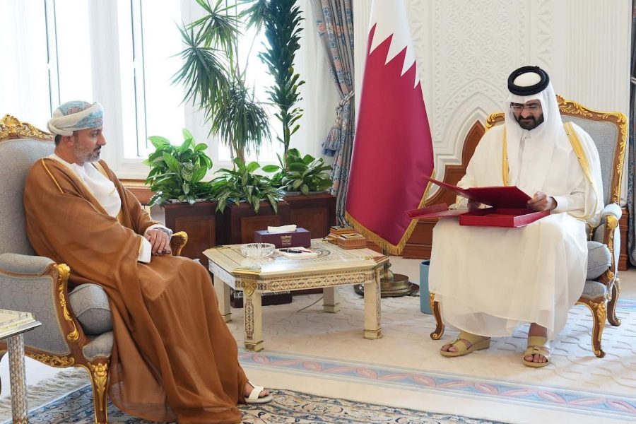 The Omani ambassador to Qatar delivers Sultan Haitham’s message to the Emir of Qatar through his deputy