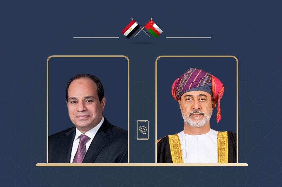 His Majesty the Sultan receives a phone call from the Egyptian President