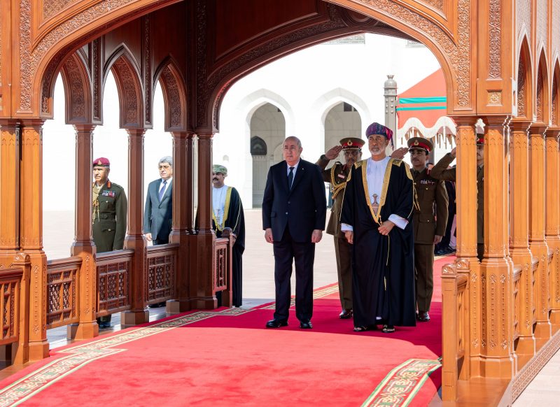 Reception ceremony for Algerian President on state visit