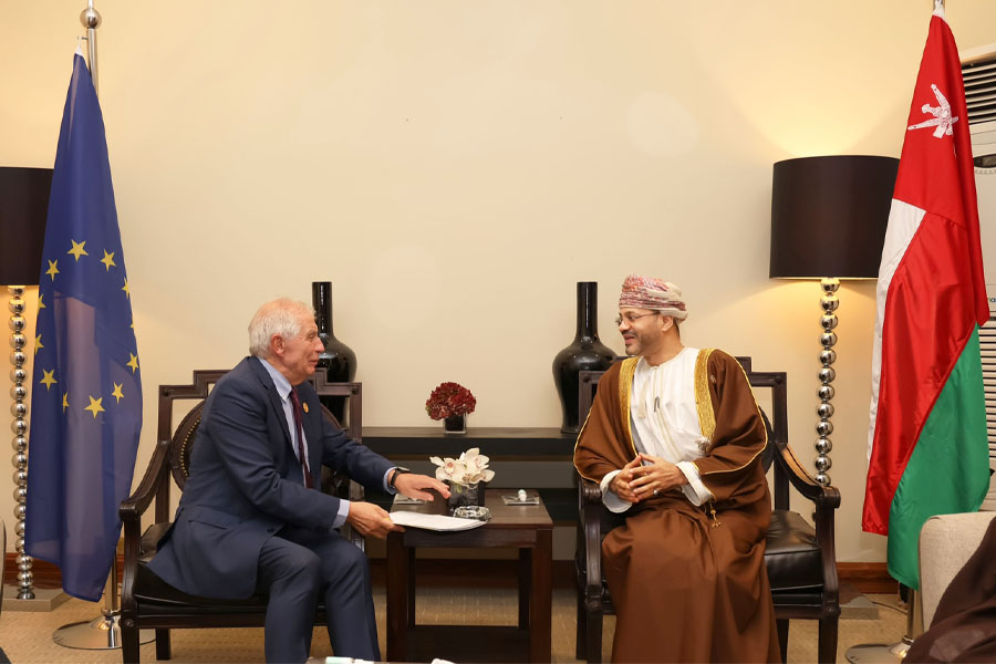 Oman-Foreign-Minister-meets- European-Union-representative-for Foreign-Policy-and-Security-Affairs