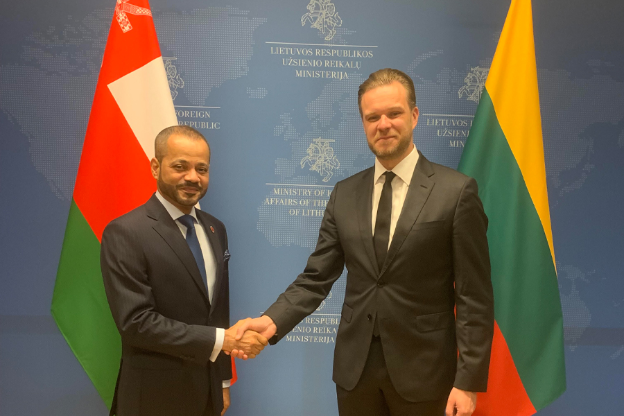 Oman-Foreign-Minister-in-talks-with-Lithuanian-Foreign-Minister