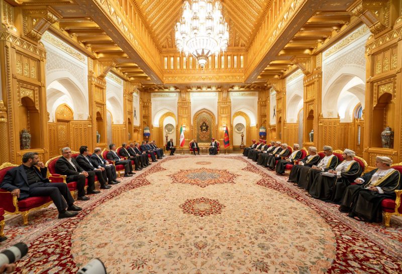 His Majesty holds official talks with the Iranian President