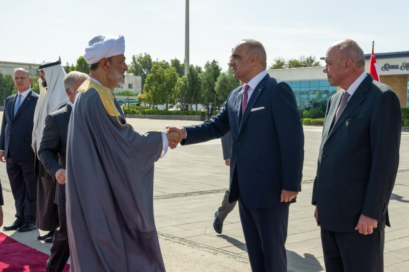 His Majesty arrives in Jordan