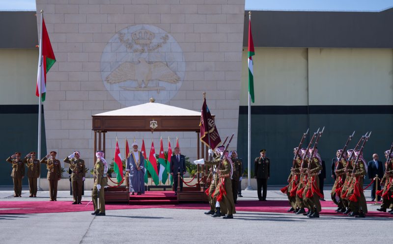 His Majesty arrives in Jordan