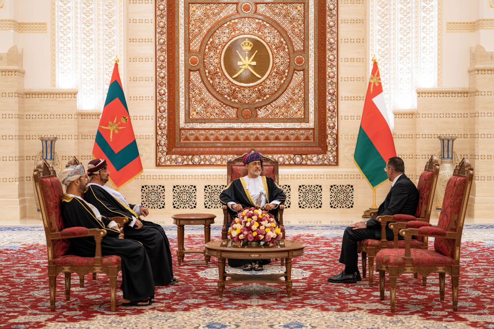 His Majesty the Sultan accepts the credentials of a number of ambassadors