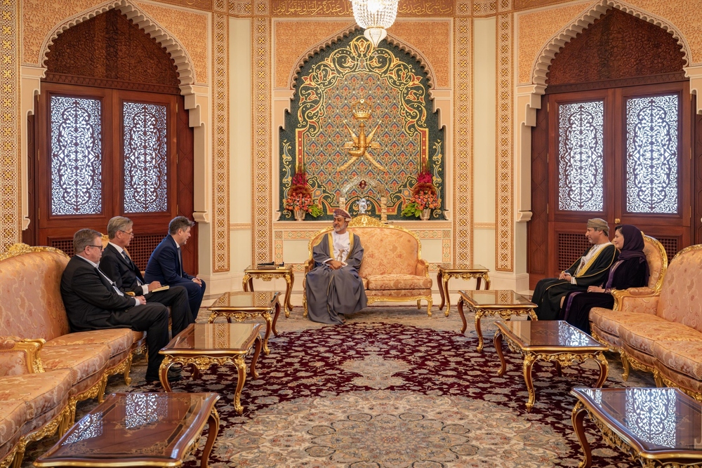 His Majesty the Sultan receives the Vice Chancellor and German Minister of Economic Affairs and Climate Action