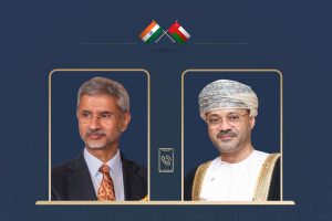 Oman and Indian Foreign Ministers Phone call