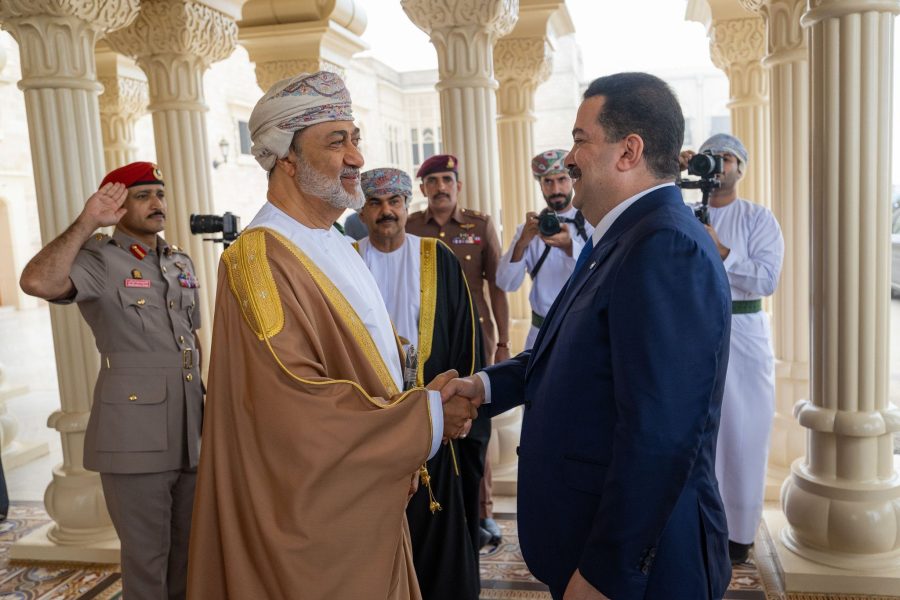 His Majesty gives an audience to the Prime Minister of Iraq