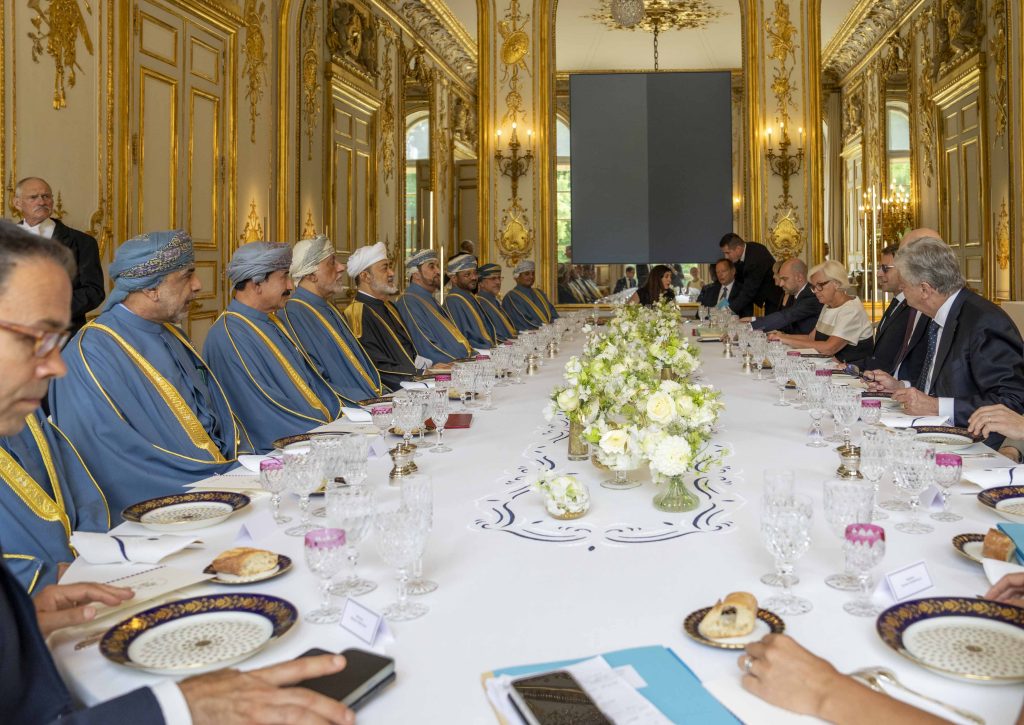 French President hosts luncheon in honour of His Majesty