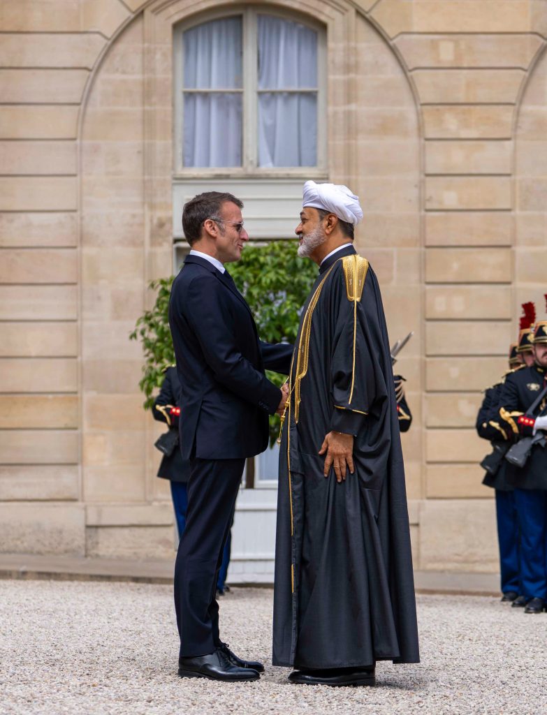 French President receives His Majesty