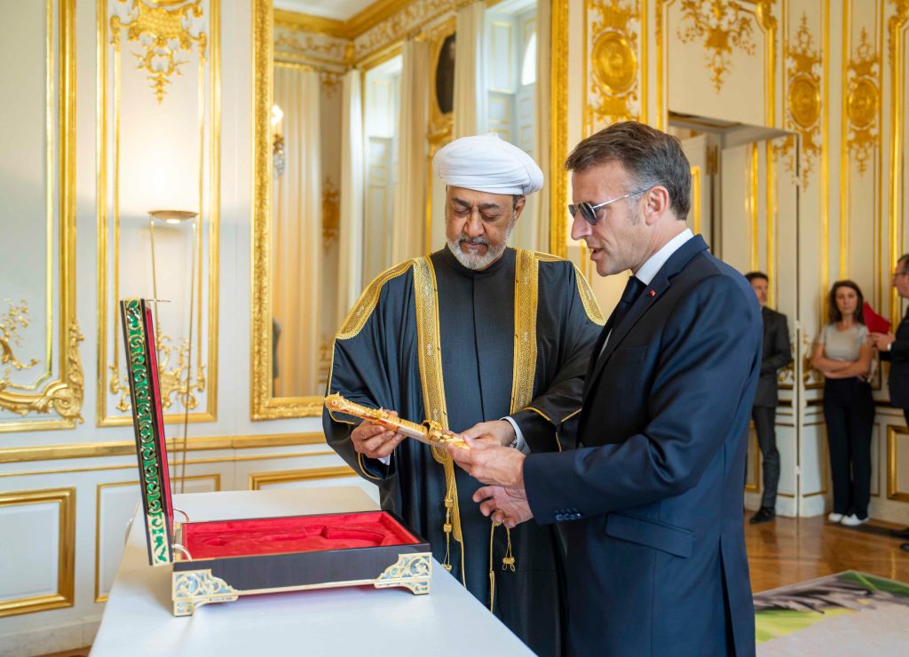 French President receives His Majesty