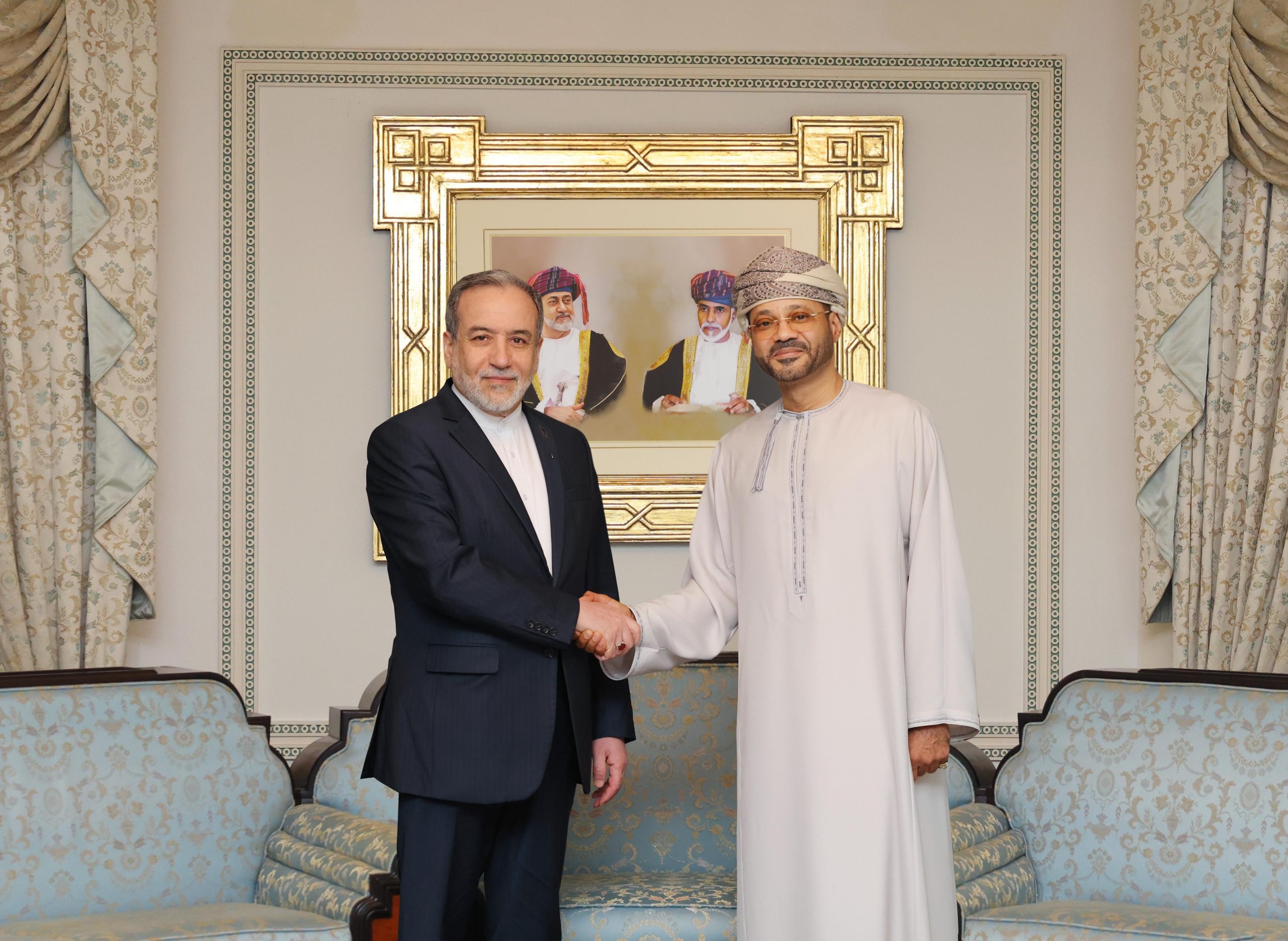 Oman Foreign Minister with Iranian Foreign Minister